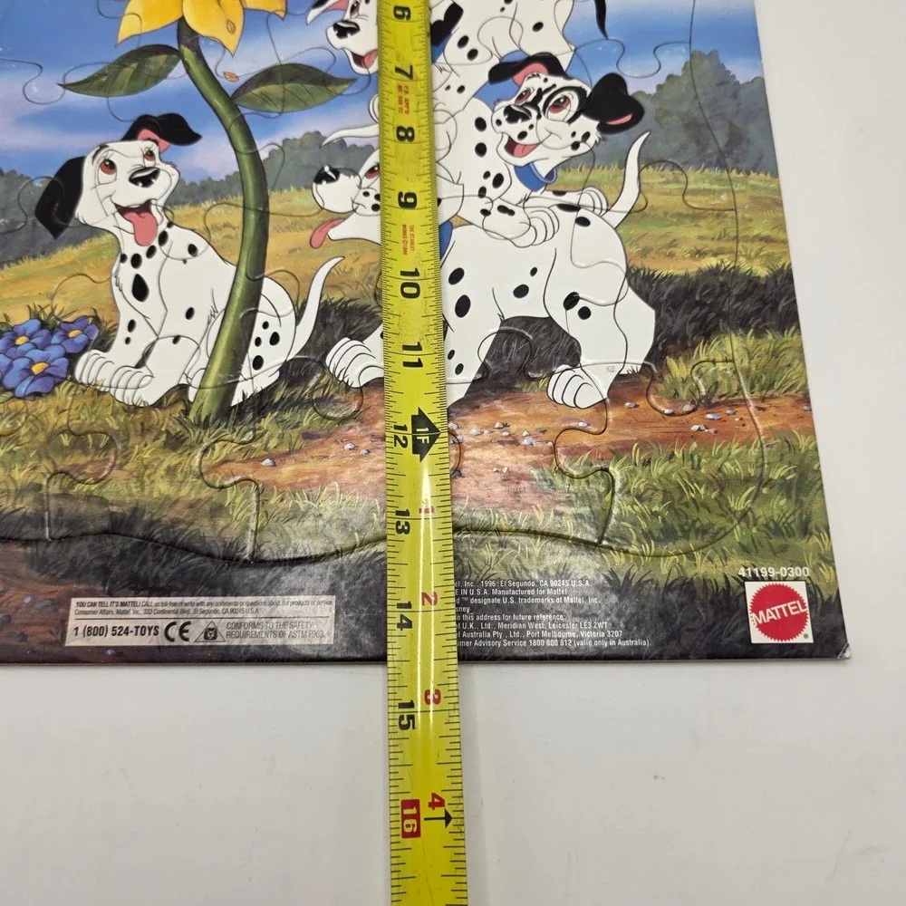 Mattel 101 Dalmatians Puzzle Kids Multicolor Sunflower Vintage 90s Disney Toy